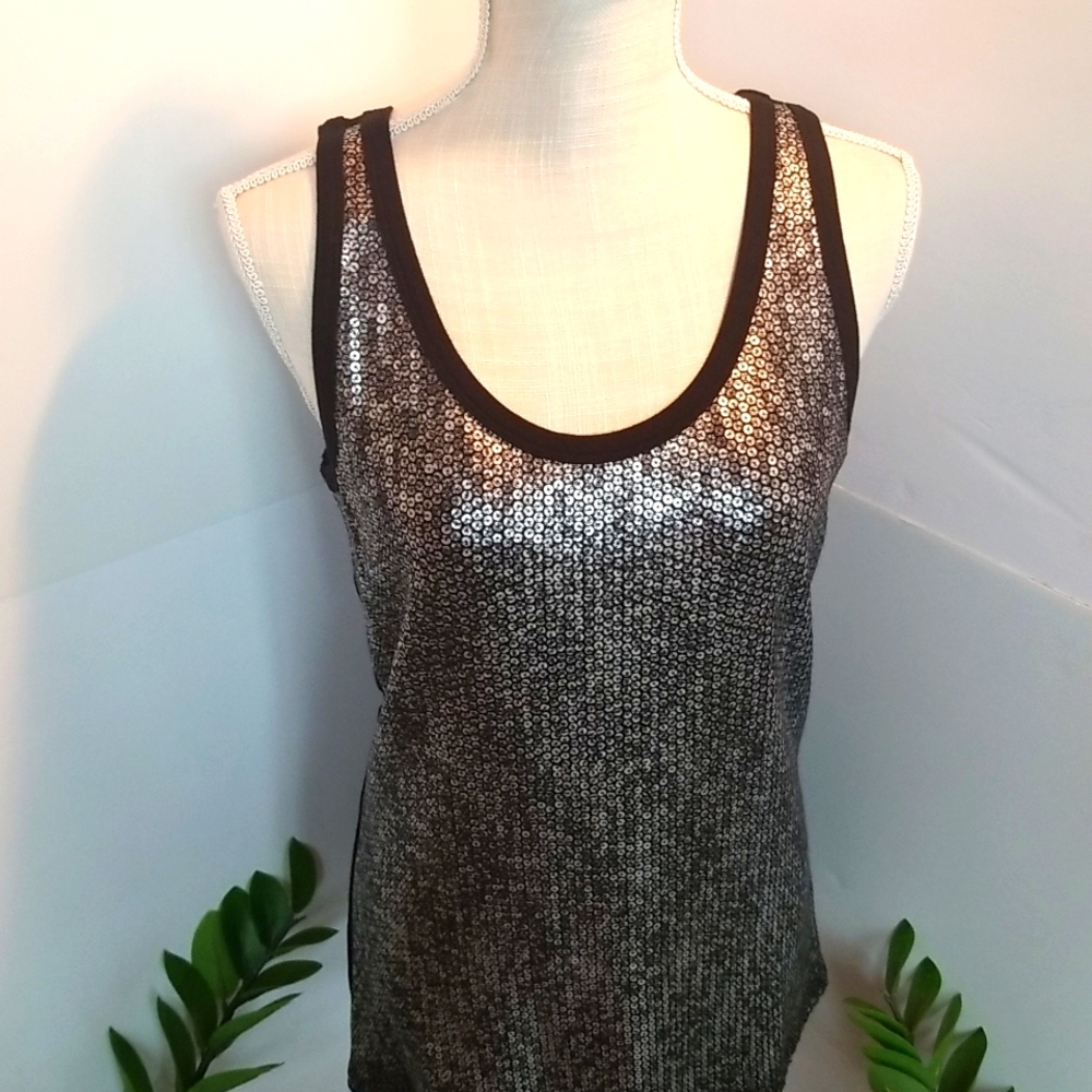 Last Call-Karen Kane Metallic Top